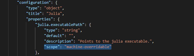 VS Code Julia Extension Modification